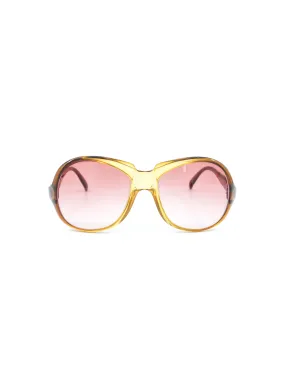 1970s Givenchy Amber Oversized Sunglasses