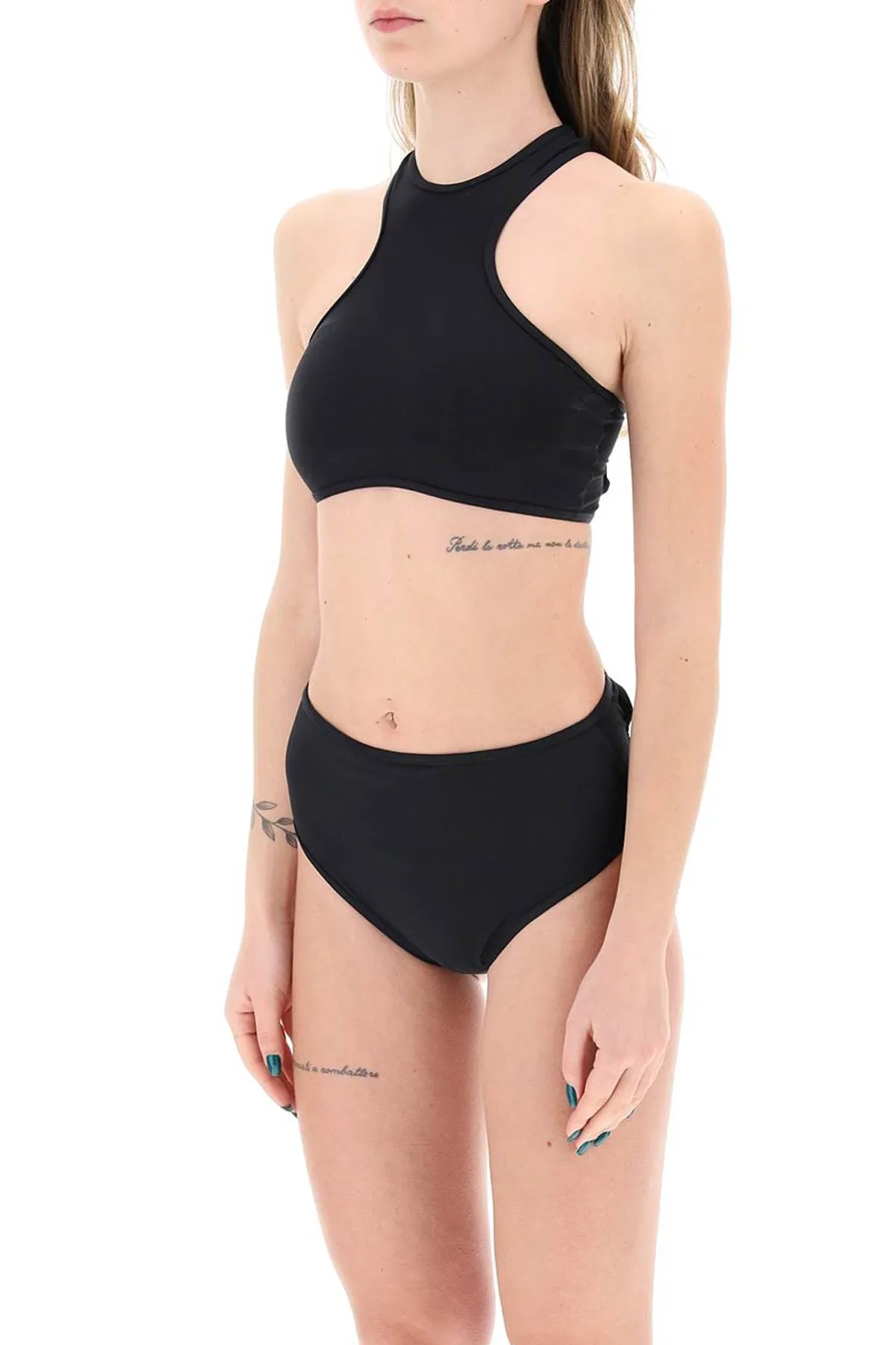 bikini set with mesh inserts 243WBB82PA60 BLACK