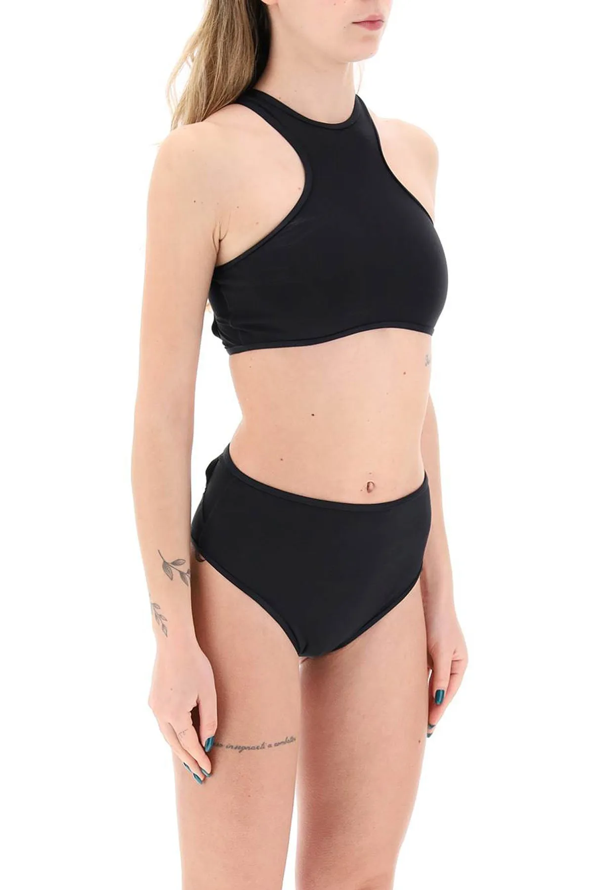 bikini set with mesh inserts 243WBB82PA60 BLACK