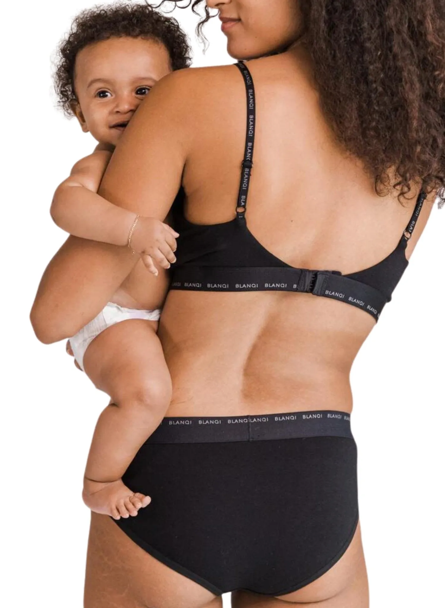 BLANQI Soft Essentials Postpartum Panty - Black