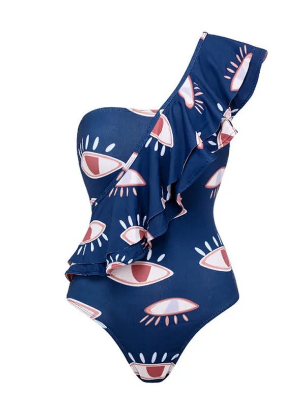 Blue Zone Planet |  Ava's Ruffled Eye One-Piece Swimsuit