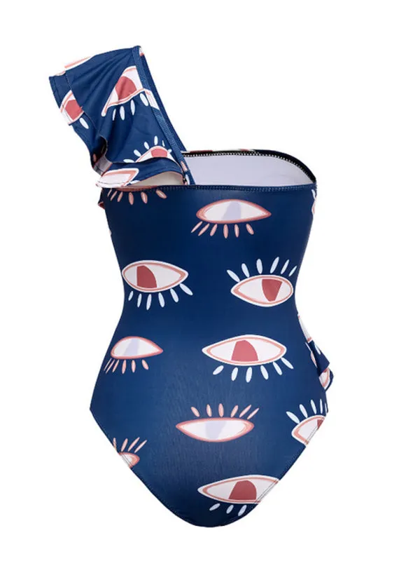 Blue Zone Planet |  Ava's Ruffled Eye One-Piece Swimsuit