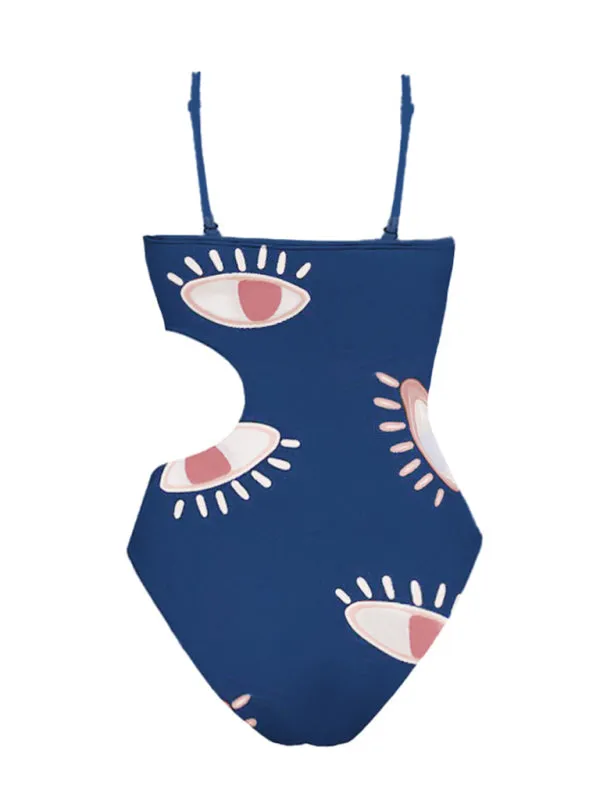 Blue Zone Planet |  Ava's Ruffled Eye One-Piece Swimsuit