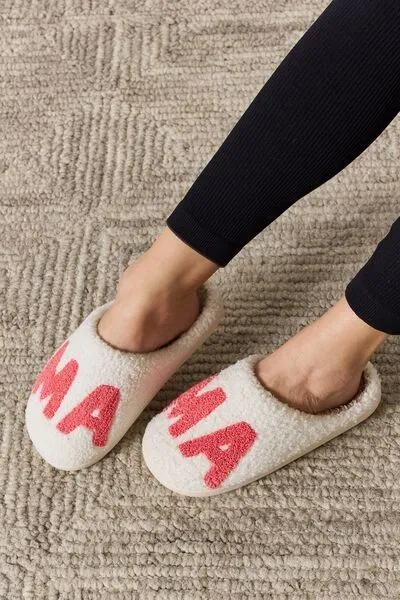 Blue Zone Planet |  Melody MAMA Pattern Cozy Slippers