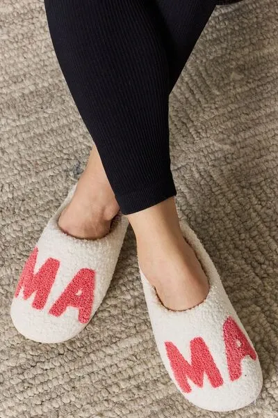 Blue Zone Planet |  Melody MAMA Pattern Cozy Slippers
