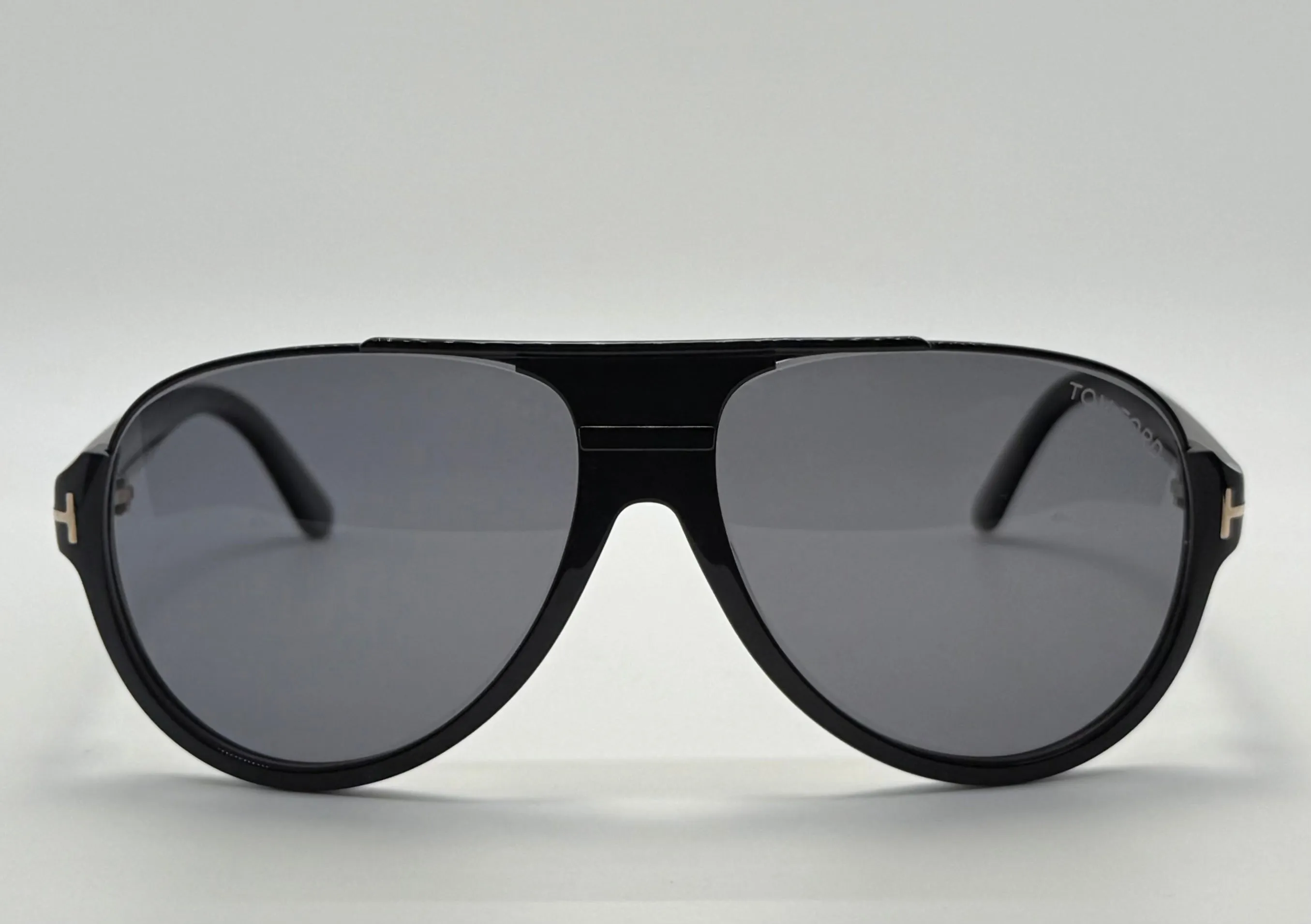 BRAND NEW TOM FORD DIMITRY TF334 ECO 010 POLARIZED AVIATOR SUNGLASSES – BLACK/GREY