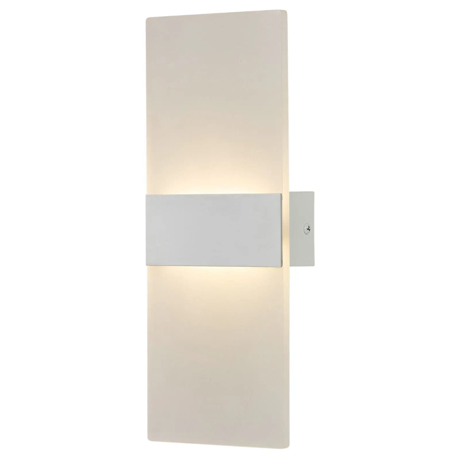 Brilliant Wisher Matt White LED Modern Wall Light