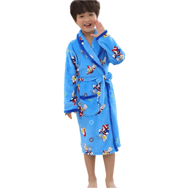 Cartoon Design Printed Robe