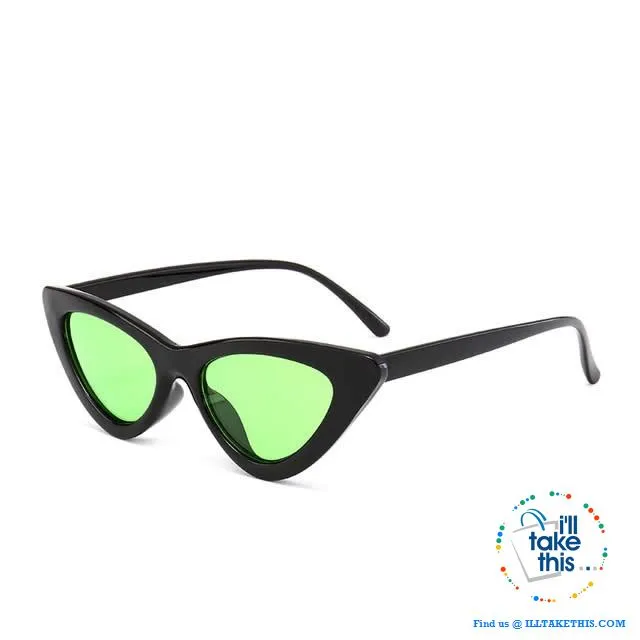 Cat Eye Style Polarized Sunglasses which are totally retro. 13 Colors