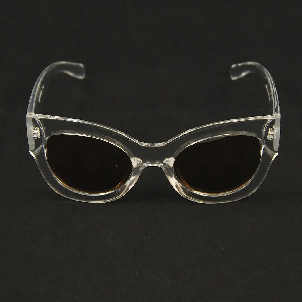 Clear Maxi Taxi Sunglasses