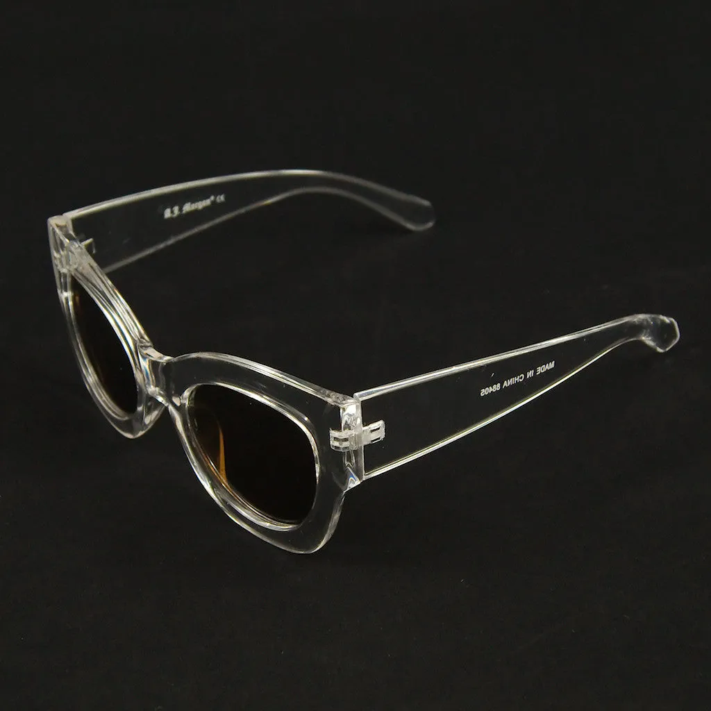 Clear Maxi Taxi Sunglasses