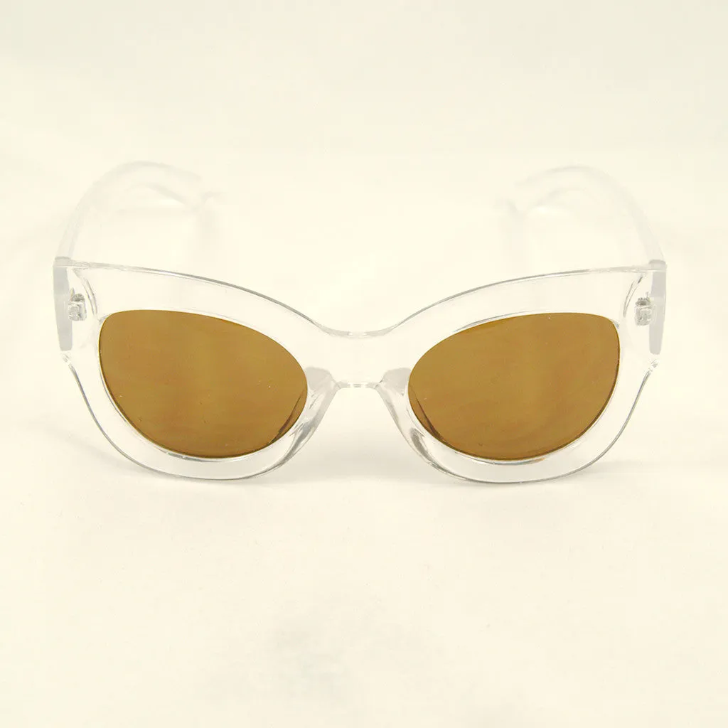 Clear Maxi Taxi Sunglasses