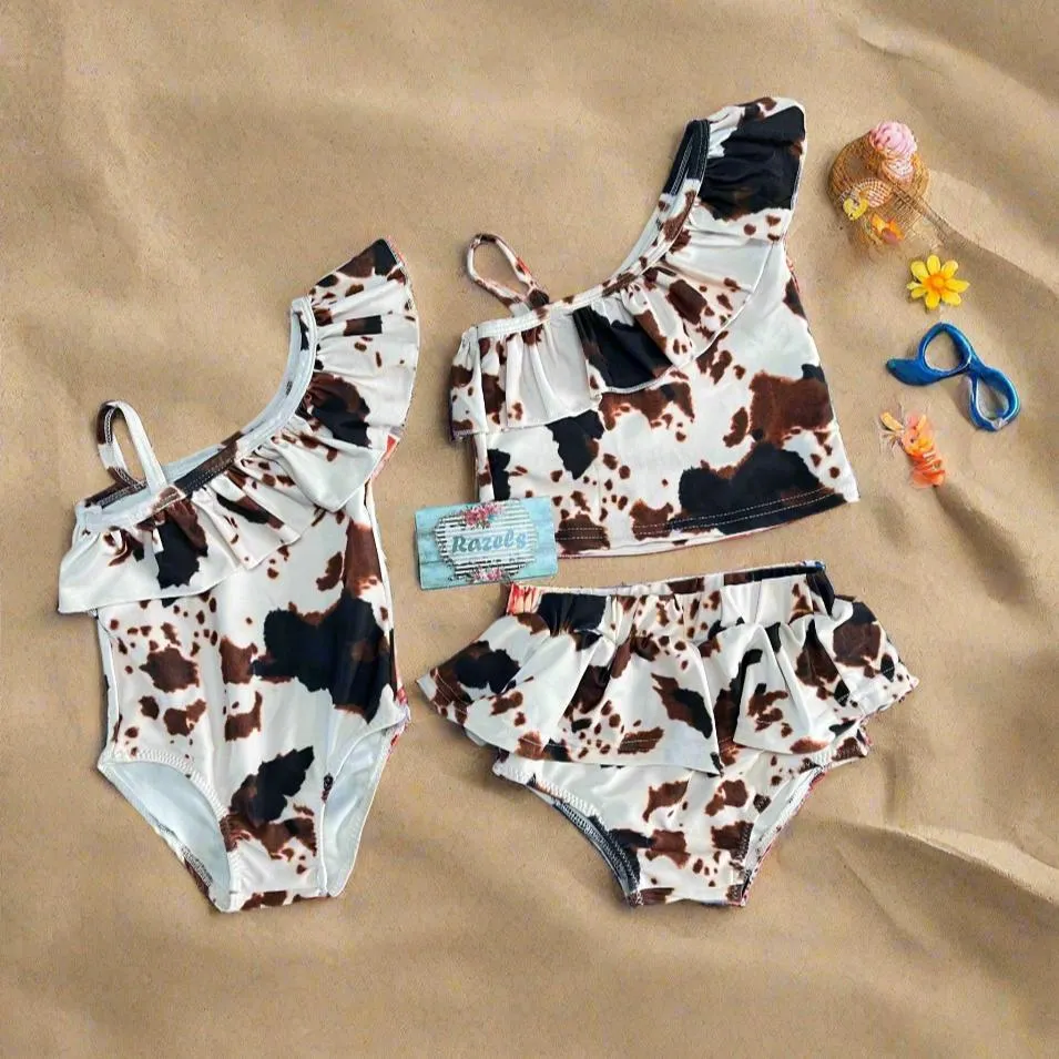 COWprint Swimsuit, Western Swimsuits