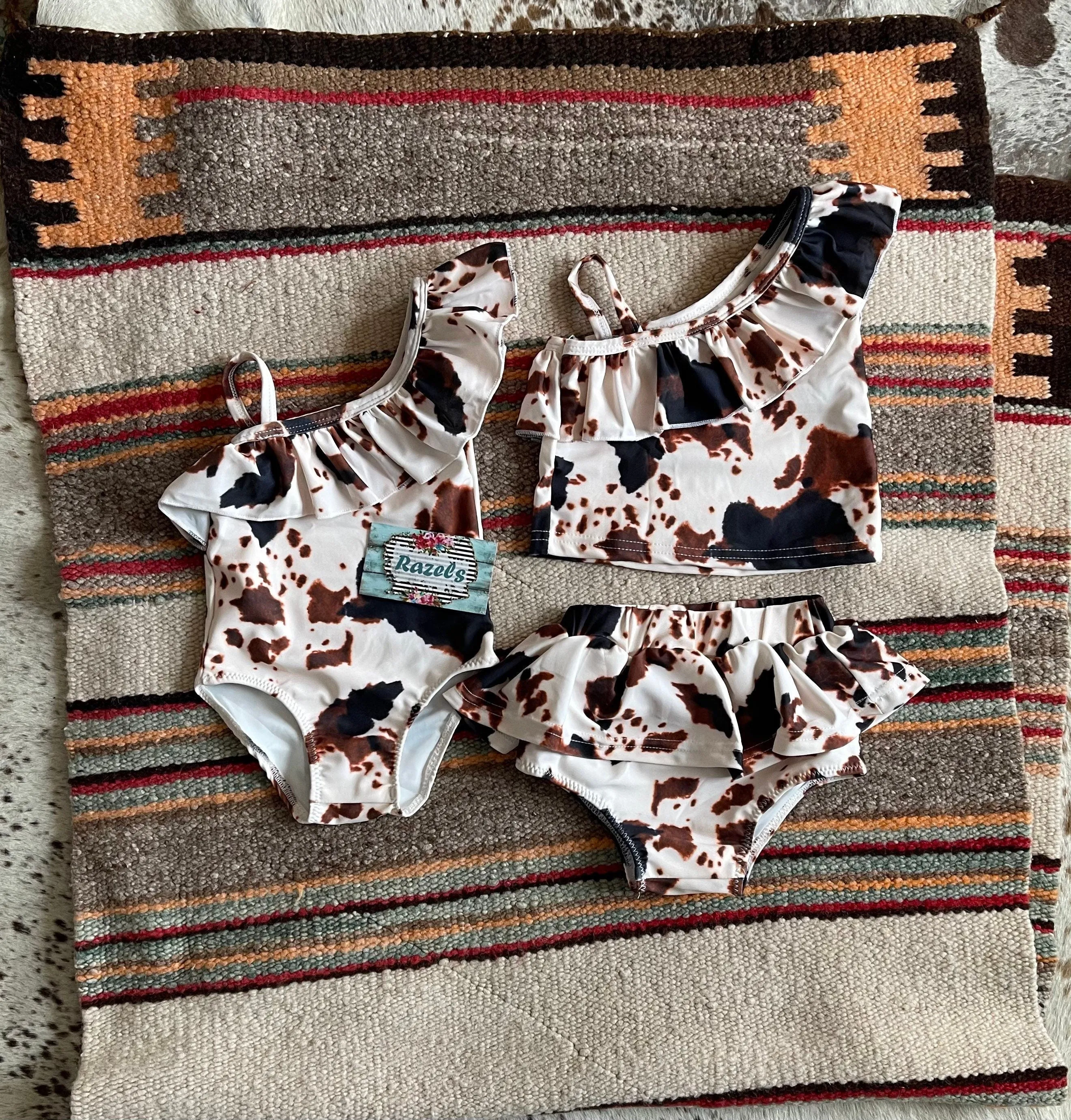 COWprint Swimsuit, Western Swimsuits