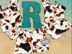 COWprint Swimsuit, Western Swimsuits