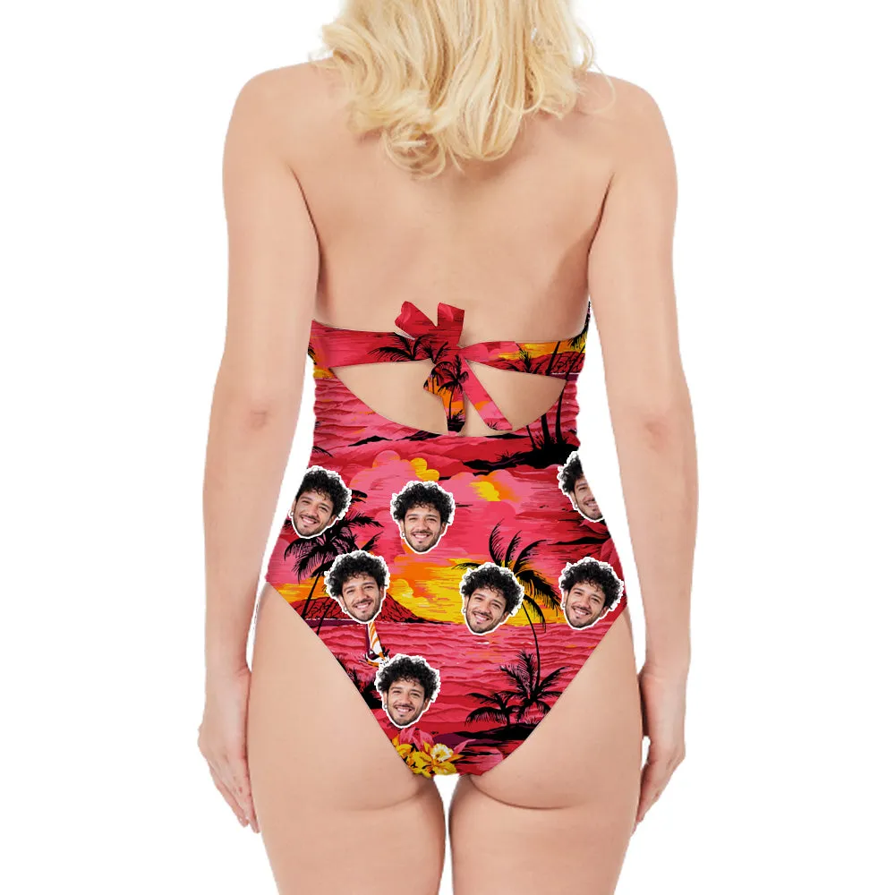 Customized Women’s Classic Pattern One-Piece Swimsuits