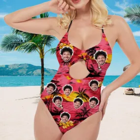 Customized Women’s Classic Pattern One-Piece Swimsuits