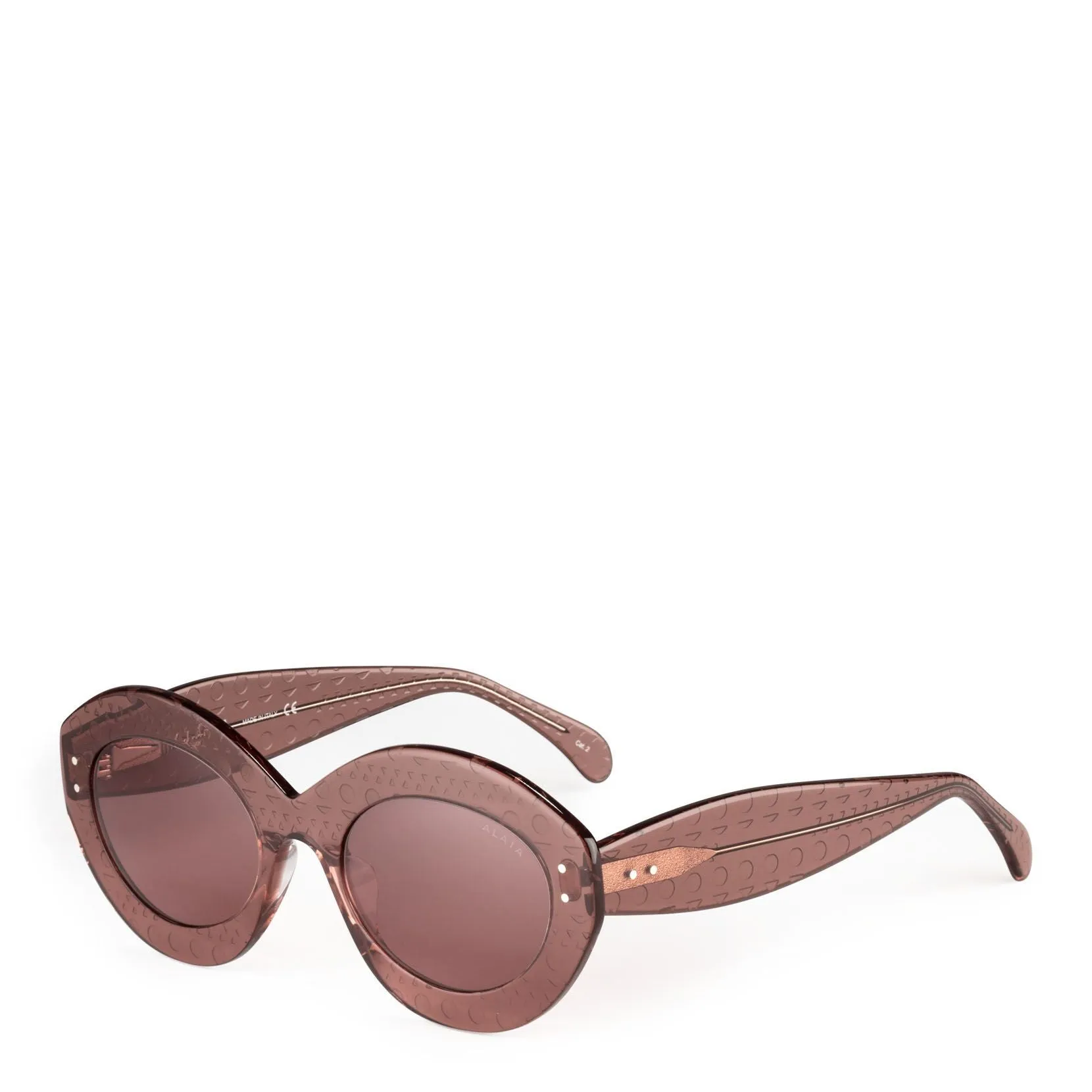 Dark pink acetate sunglasses