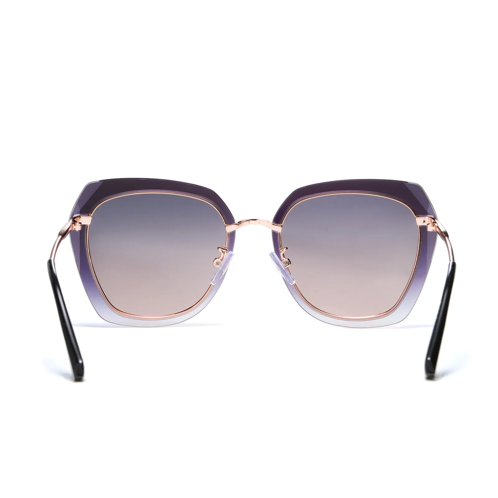 DUCO Diamond Trim Style Sunglasses for Women Polarized UV Protection DC1225