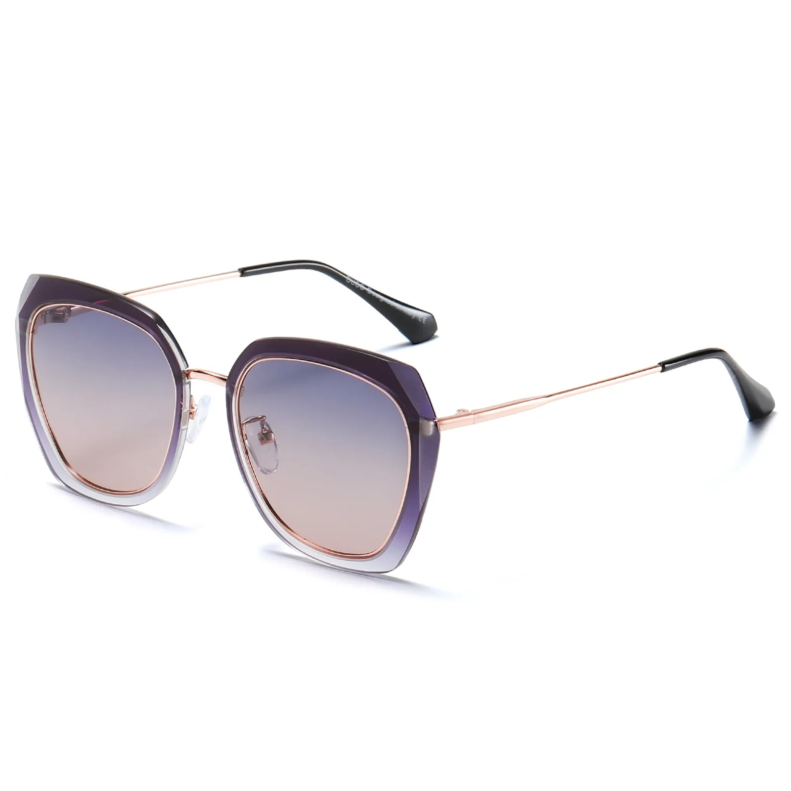 DUCO Diamond Trim Style Sunglasses for Women Polarized UV Protection DC1225