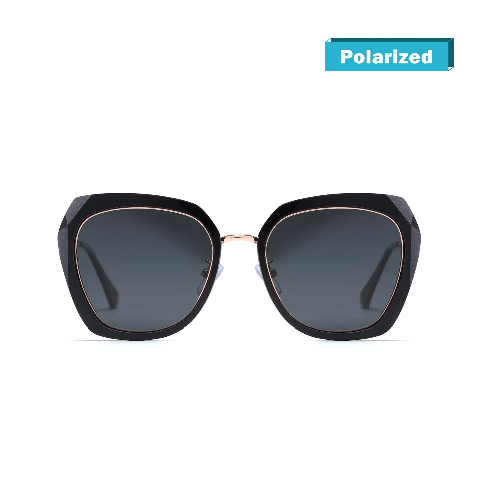 DUCO Diamond Trim Style Sunglasses for Women Polarized UV Protection DC1225