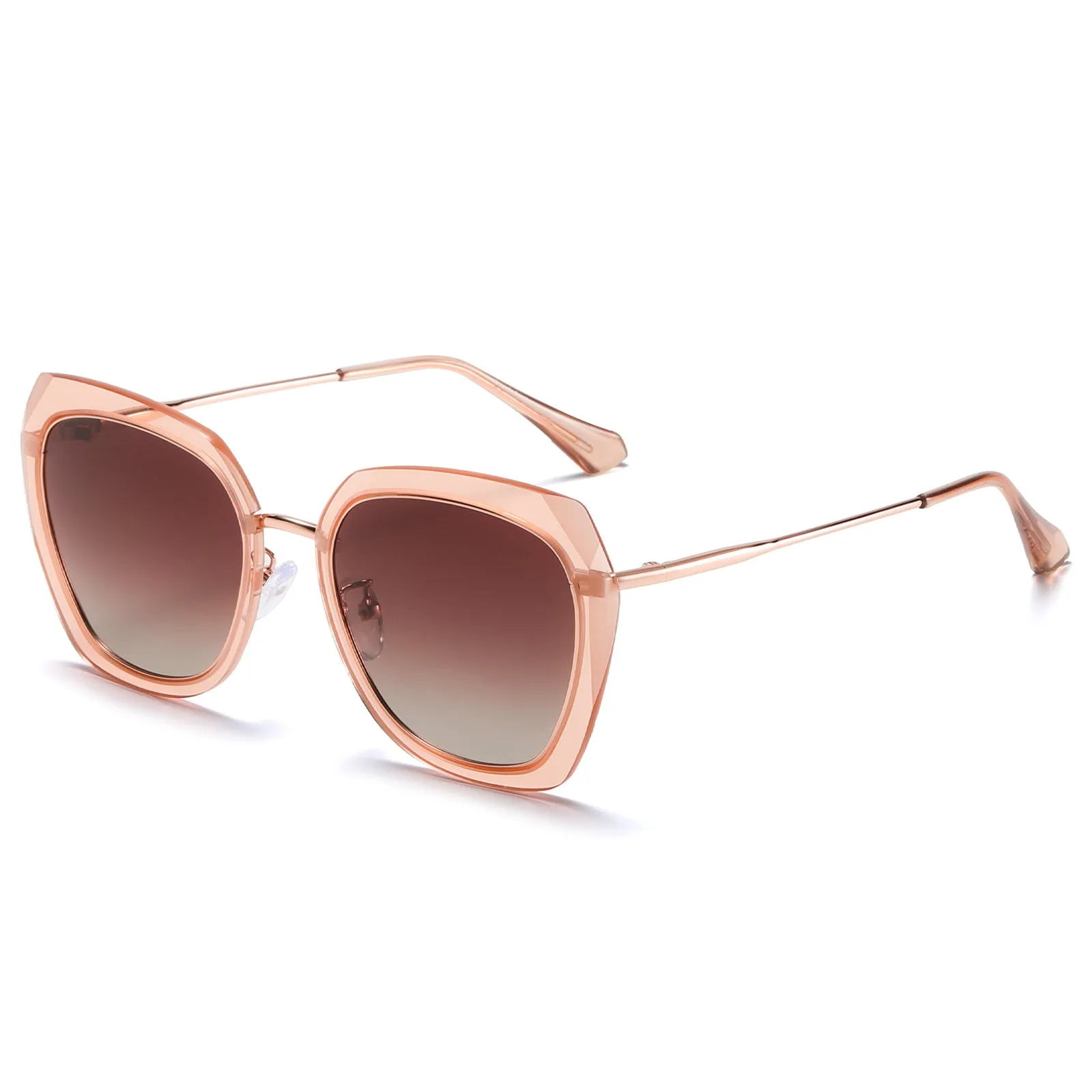 DUCO Diamond Trim Style Sunglasses for Women Polarized UV Protection DC1225