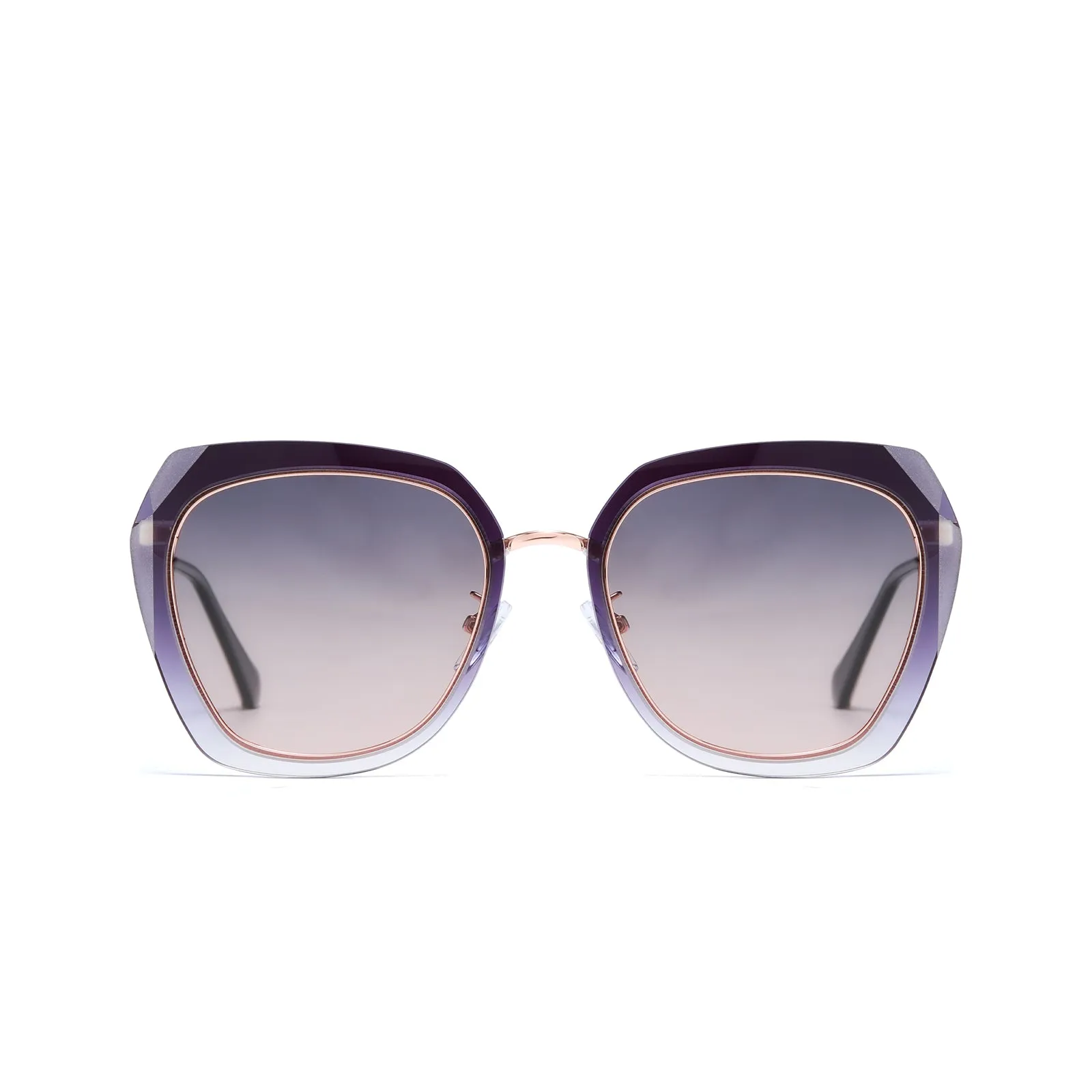 DUCO Diamond Trim Style Sunglasses for Women Polarized UV Protection DC1225