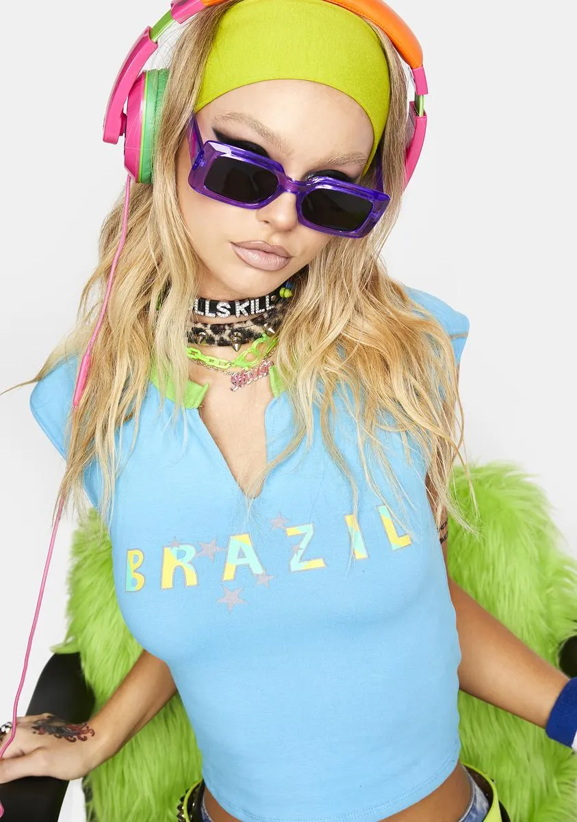 Grape Keep Up With Me Oversized Sunglasses