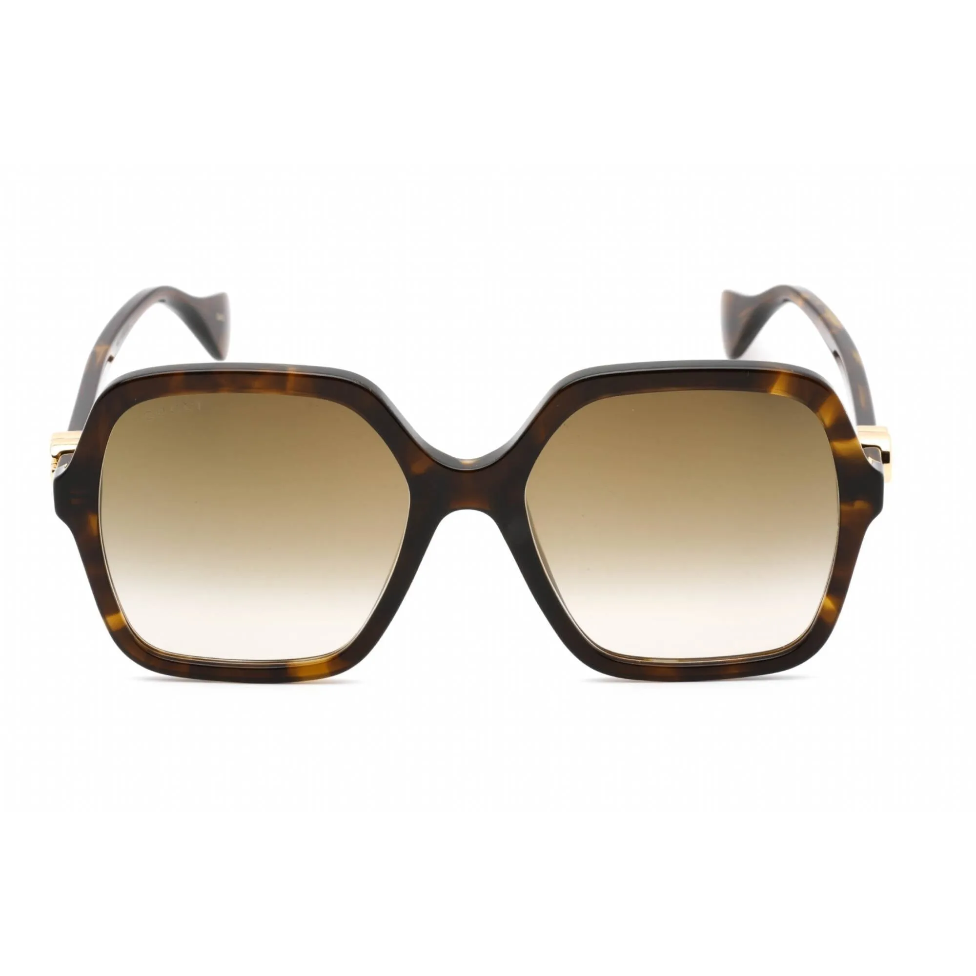 Gucci Women's Sunglasses - Havana Oversized Full Rim Plastic Frame | GG1072S 002