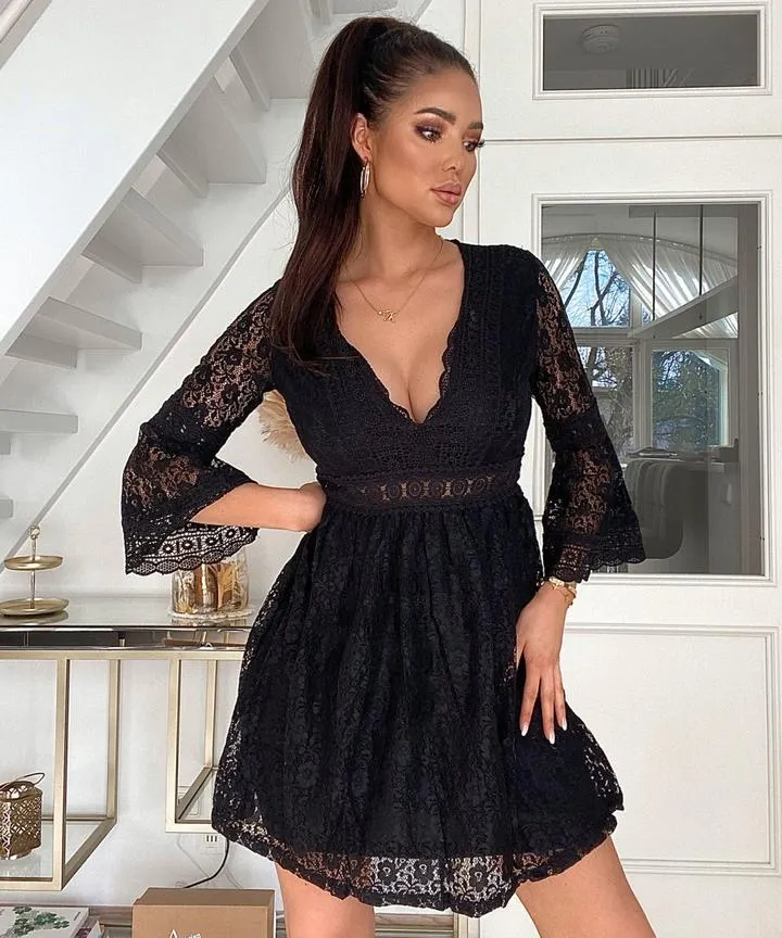 Hannah - Robe chemise à lacets