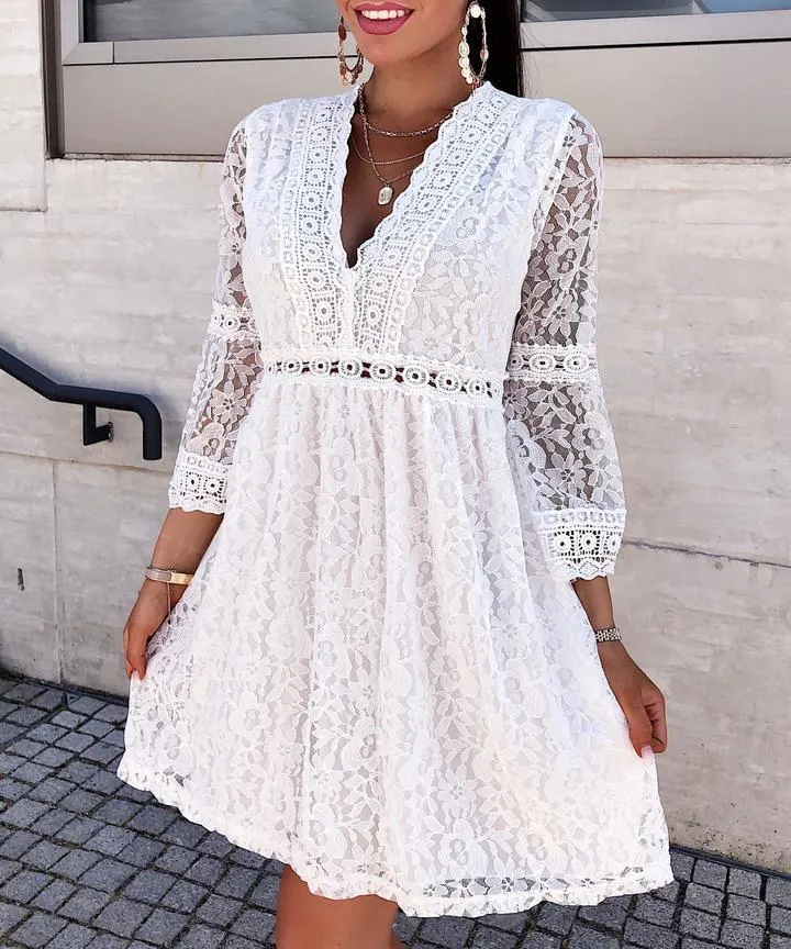 Hannah - Robe chemise à lacets