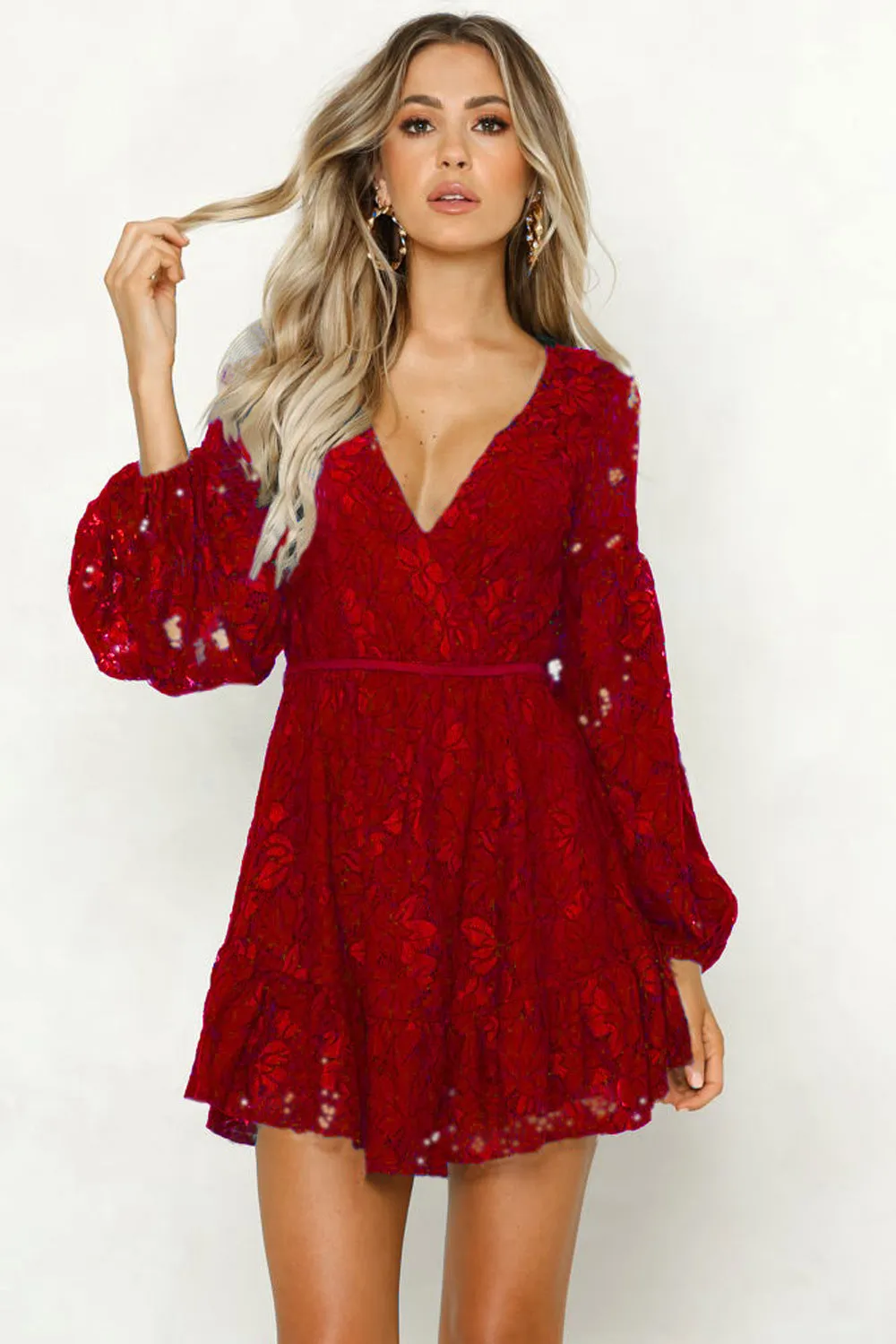 Hannah - Robe chemise à lacets