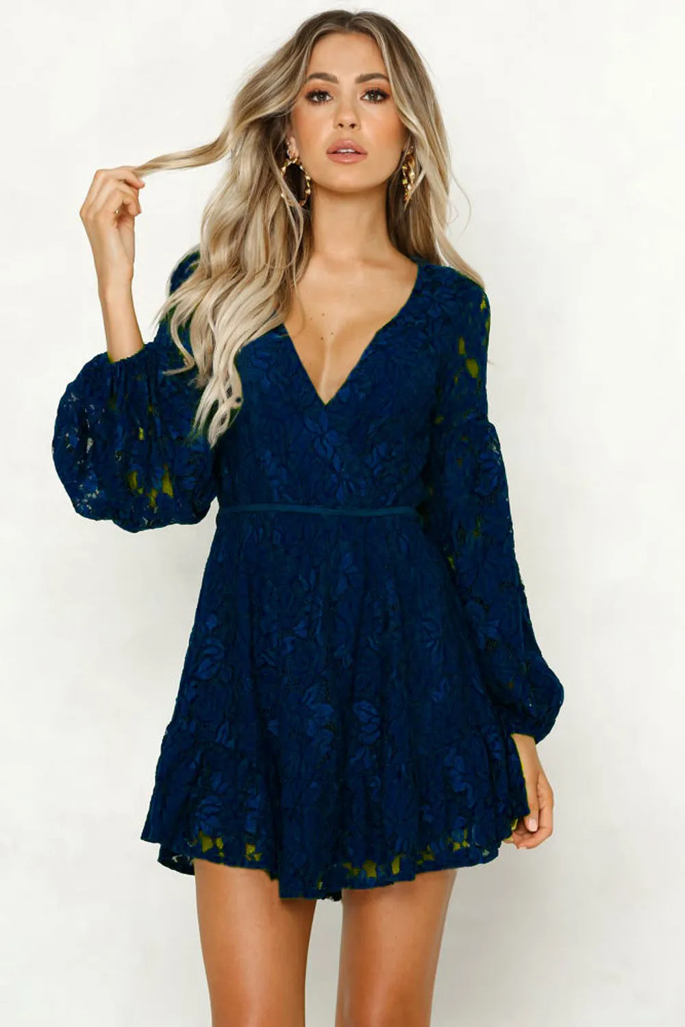 Hannah - Robe chemise à lacets