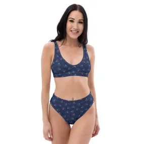 High Waisted Bikini Womens (Glamourange Luxury Bikini High Waisted - 0051 Patterns Model)