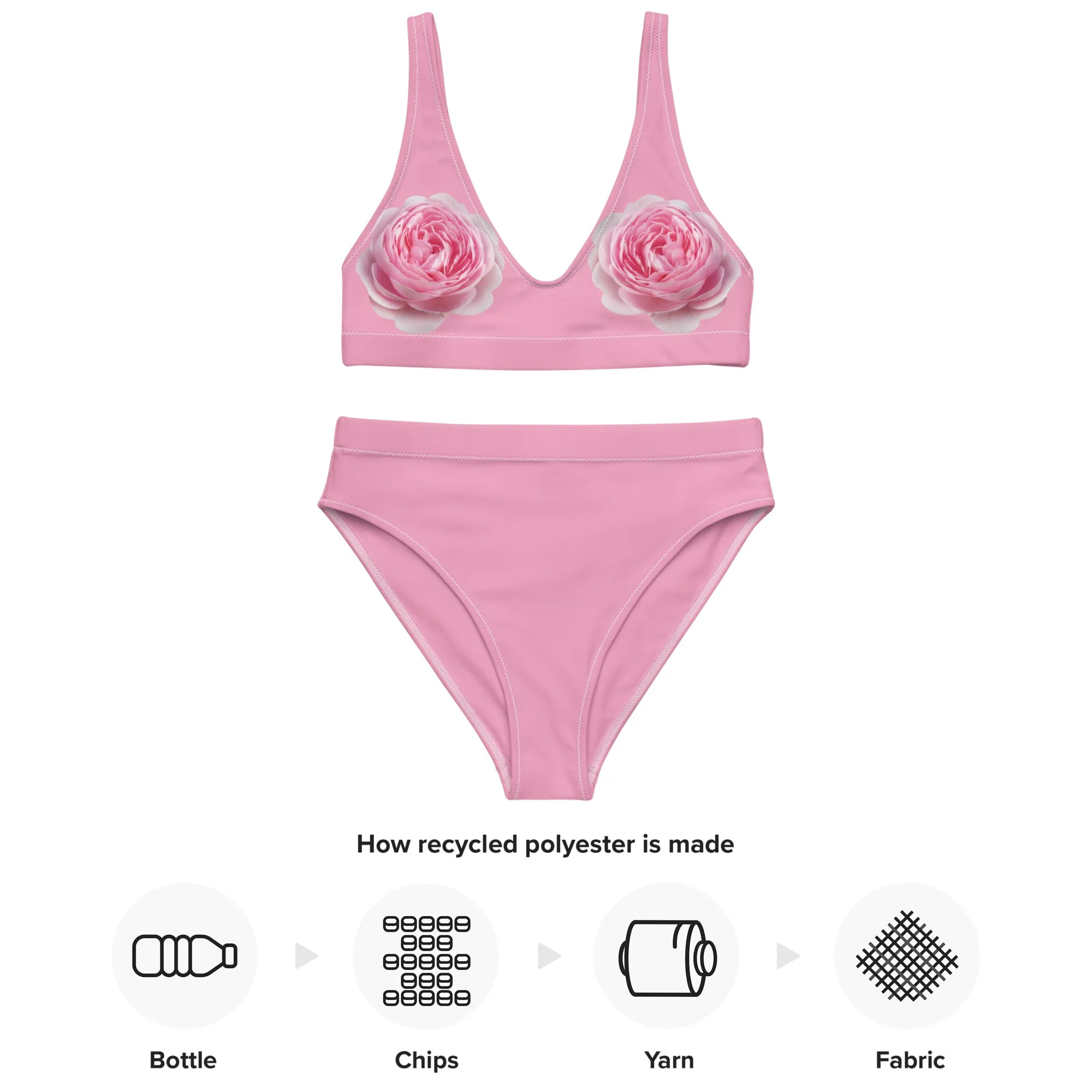 High Waisted Bikini Womens (Glamourange Luxury Bikini High Waisted - 0095 Patterns Model)