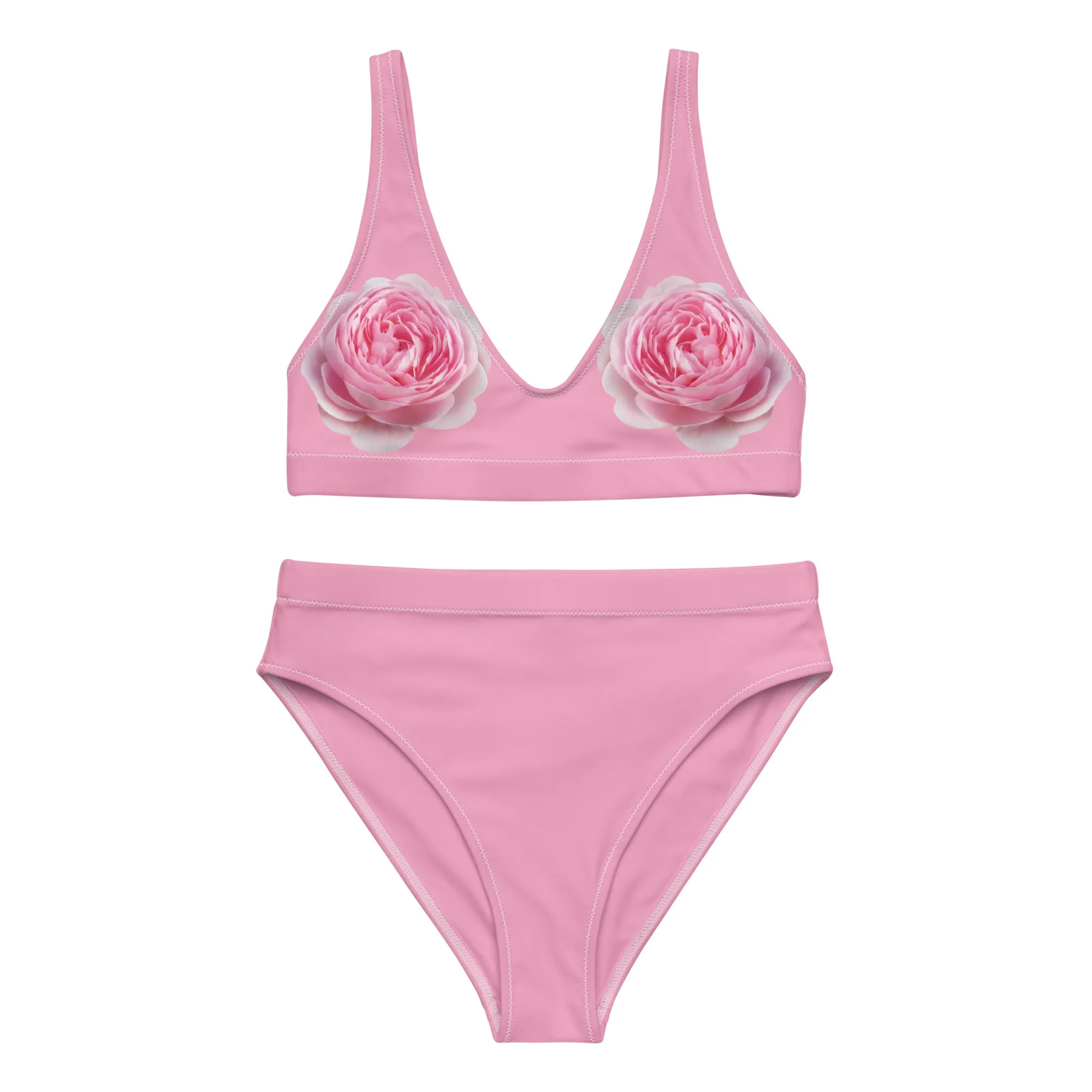 High Waisted Bikini Womens (Glamourange Luxury Bikini High Waisted - 0095 Patterns Model)