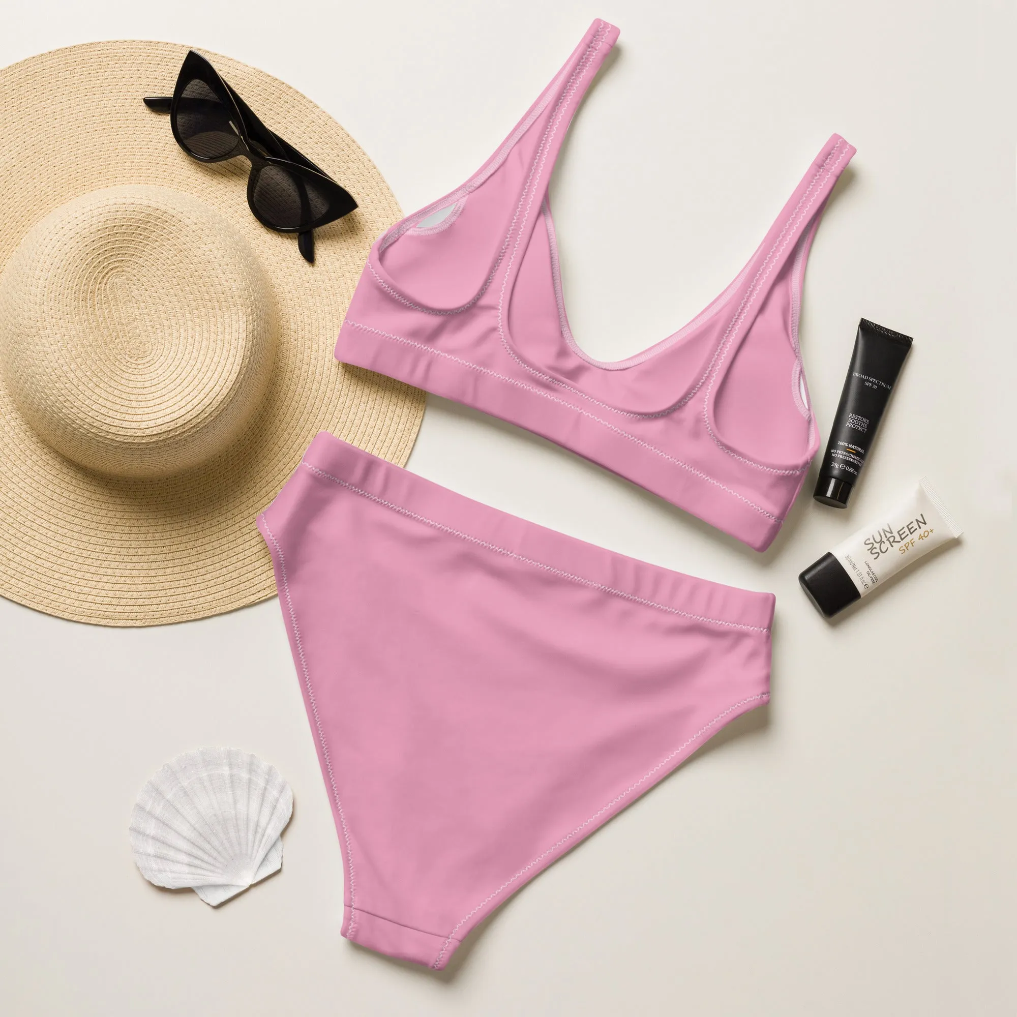 High Waisted Bikini Womens (Glamourange Luxury Bikini High Waisted - 0095 Patterns Model)