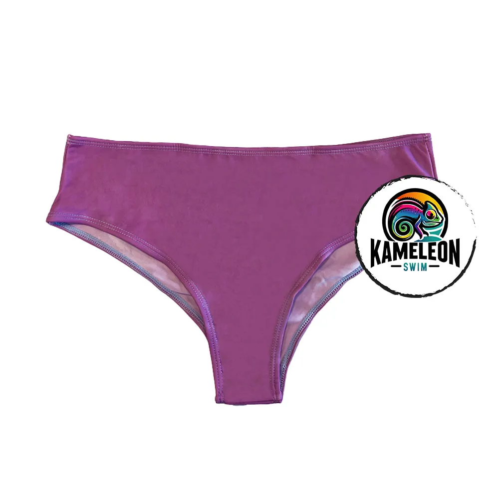High Waisted Bikinis Solid Color Changing