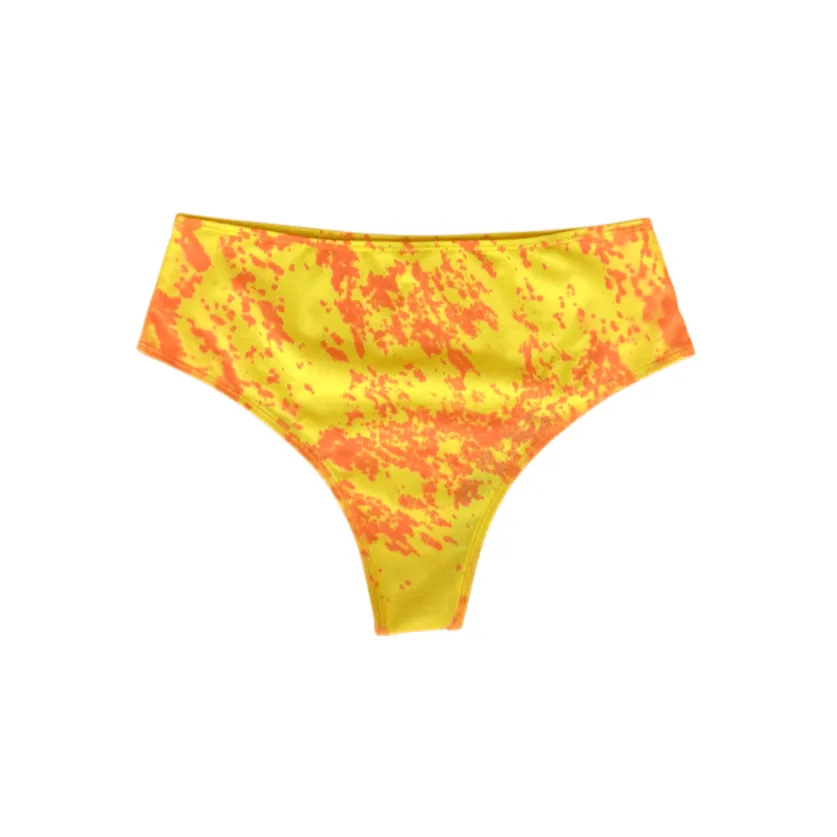 High Waisted Bikinis Solid Color Changing