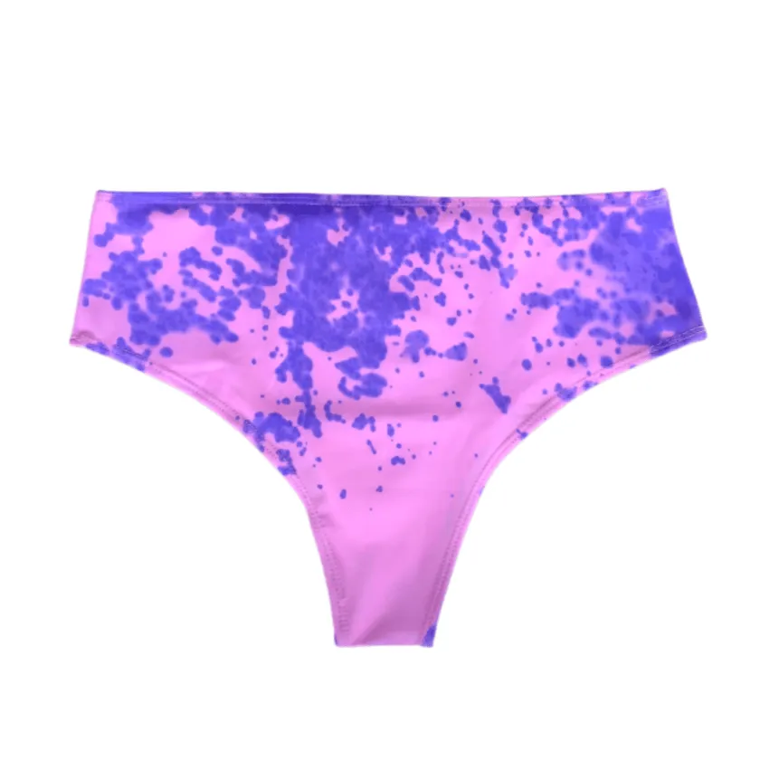 High Waisted Bikinis Solid Color Changing