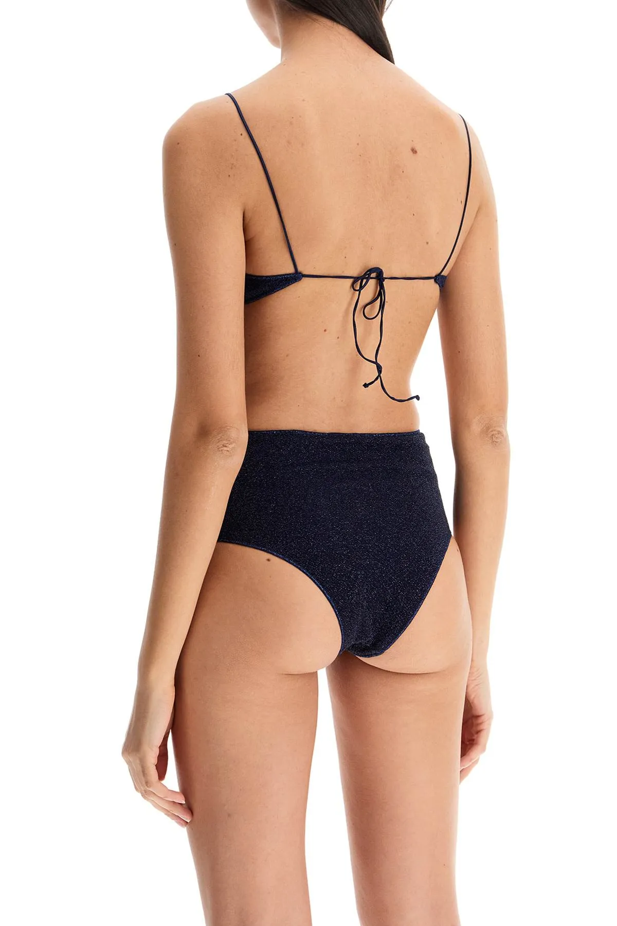 high-waisted lumiã¨re bikini set LMS803 NIGHT BLUE