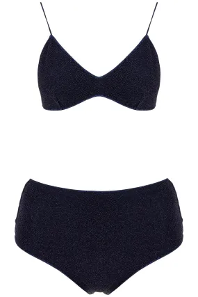 high-waisted lumiã¨re bikini set LMS803 NIGHT BLUE