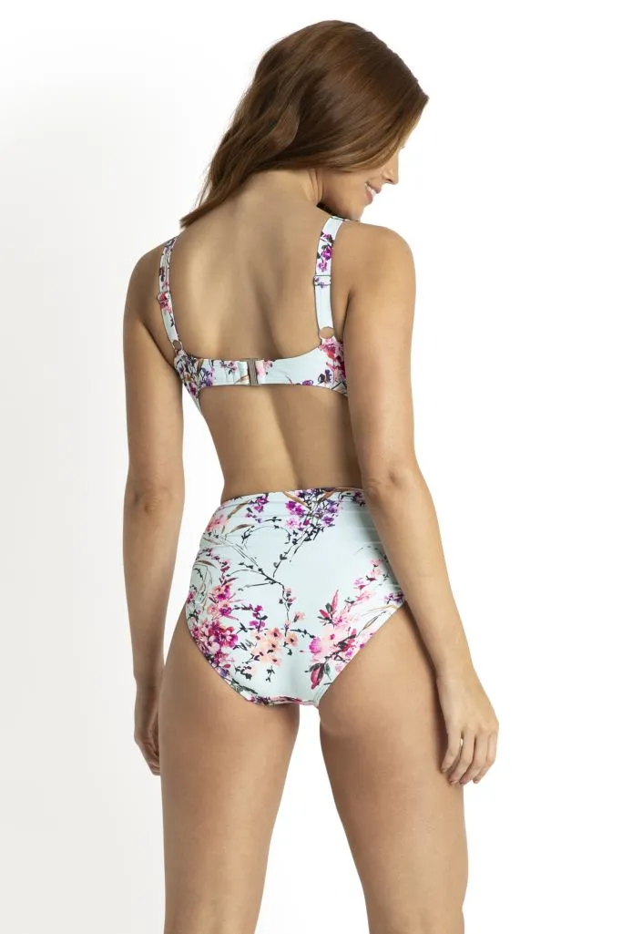 Jantzen Gathered Midrise Pant - Flora
