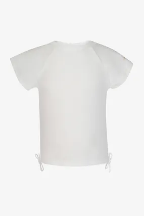 Kids Rashguard Snapper Rock White Short-Sleeve