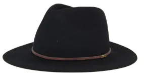 Kooringal Mid Brim Fedora Rajah - Black
