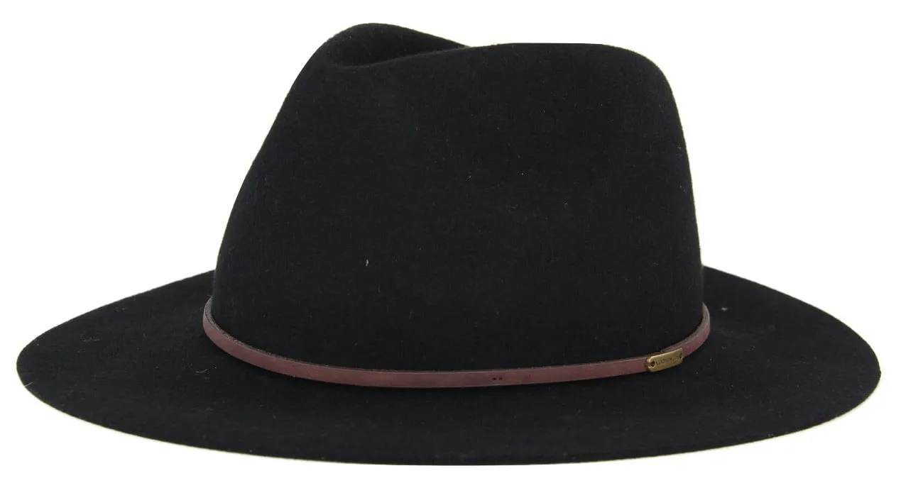 Kooringal Mid Brim Fedora Rajah - Black