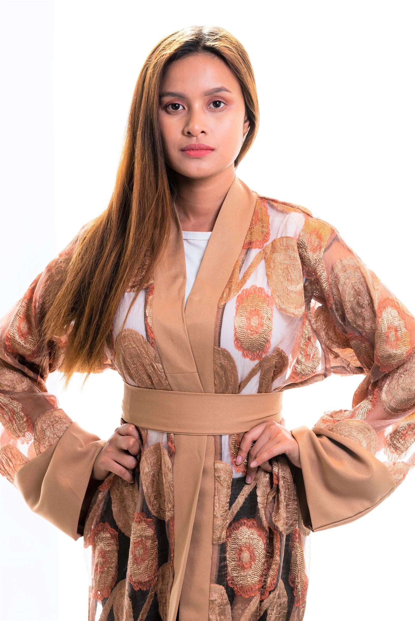 Lucy sheer kimono robe