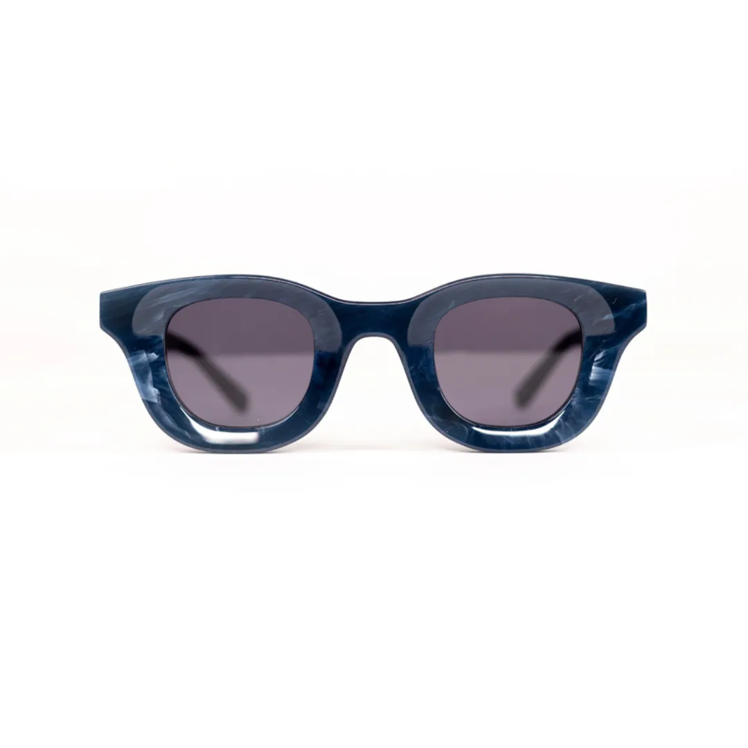 MonkStory Thick Acetate Unisex Sunglasses - Marbleous Blue