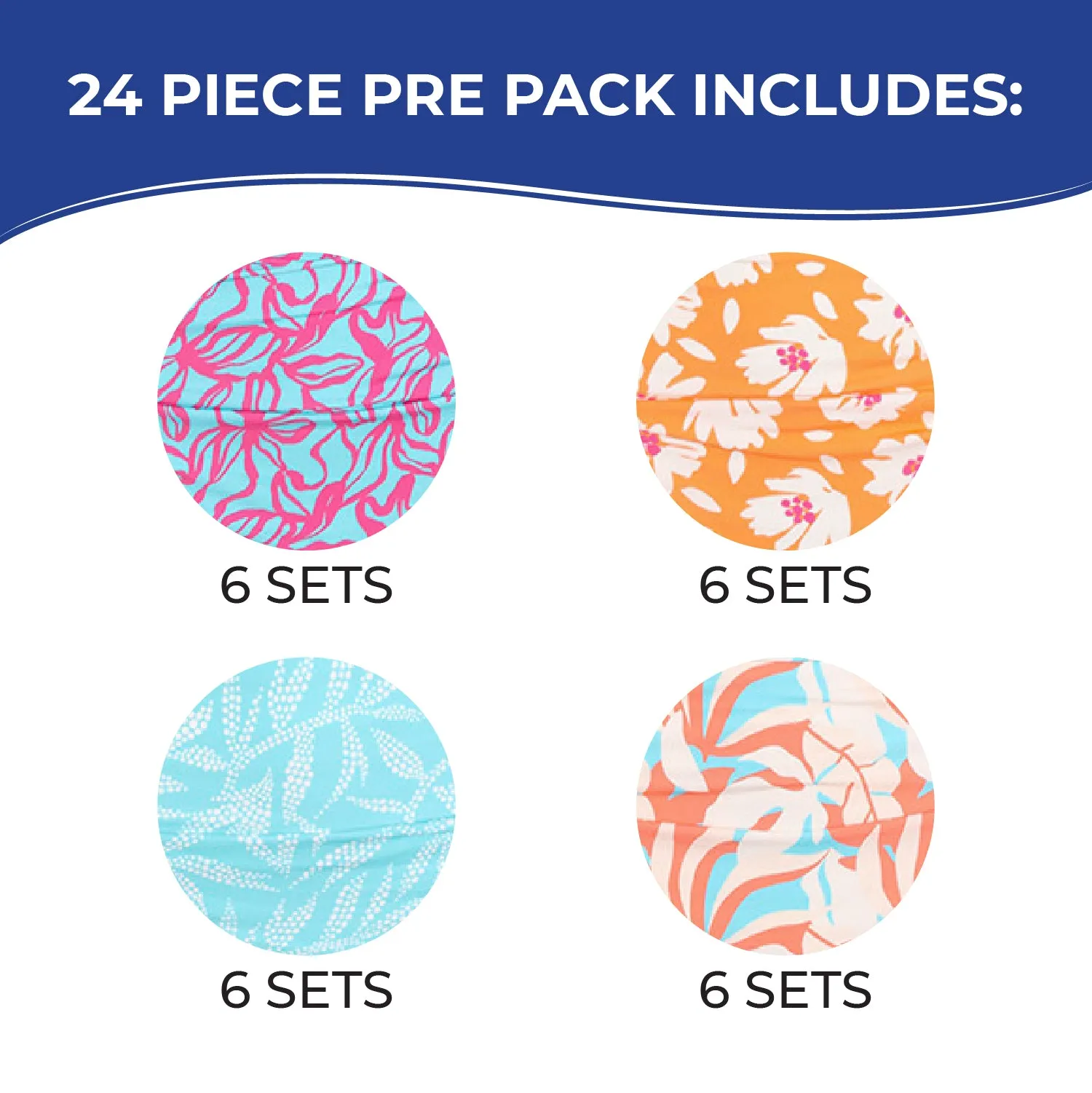 MS-CS2P08 - Wholesale Women's Soft Feel Printed Two-Piece Bikini Sets