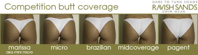 Multi Color Metallic (Connector #6 AB)Standard Top (Midcoverage Cheeky)